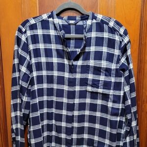 Lands End Womens Flannel Tunic